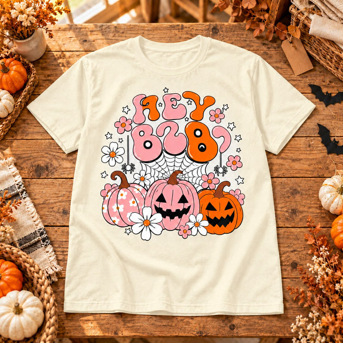 Camiseta Hey Boo color Crema