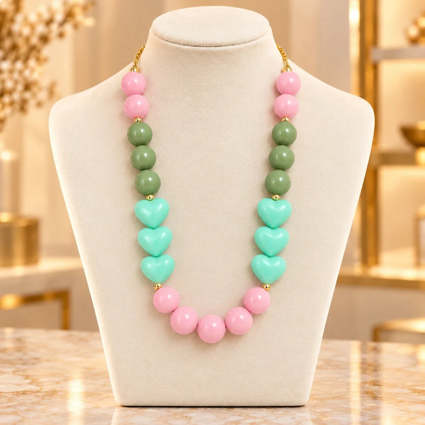 AA-C30 · Rosa & Corazones Menta · Exhibidor boutique
