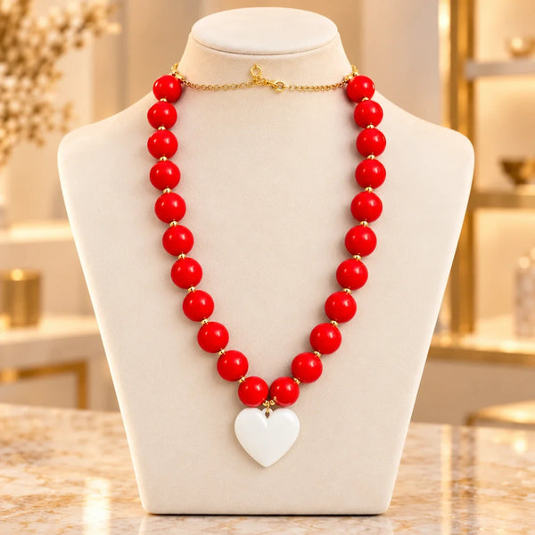 AA-C44 · Rojo & Corazón Blanco · Exhibidor boutique