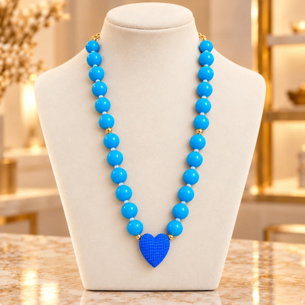 AA-C49 · Azul & Corazón Cobalto · Exhibidor boutique