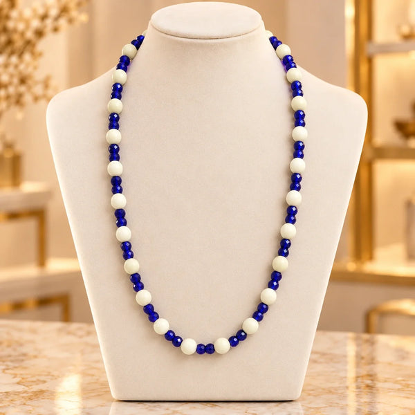 AA-G08 · Obsequio Azul Noche & Marfil · Exhibidor boutique