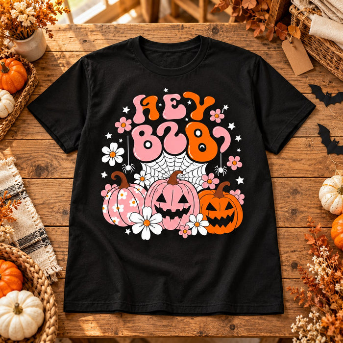 Camiseta Hey Boo color Negro